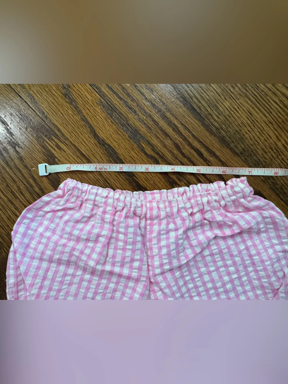 N/A pink gingham